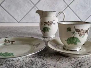 Grøn vallø Københavns porcelæn kaffestel