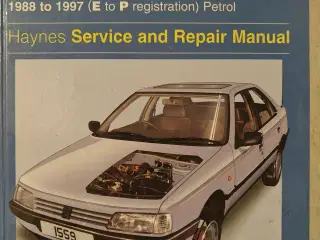 Haynes Peugeot 405 service bog