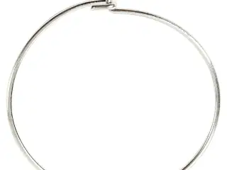 Forsølvede creoler 20 mm - 8 stk. til smykkeprojekter