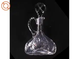 Glaskarafel med mønster (str. 28 x 17 x 10 cm)