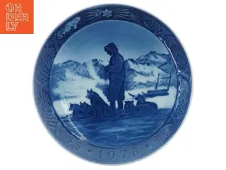 Dekorativ tallerken med 1978 motiv fra Royal Copenhagen (str. Ø 18 cm)