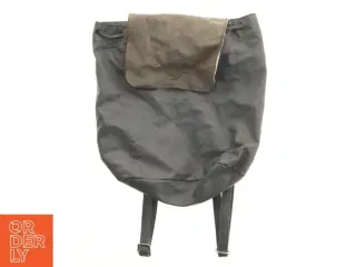 Grå skuldertaske i læder