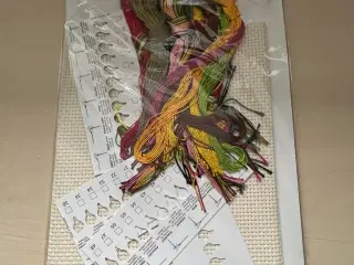 Broderi med blomster motiv