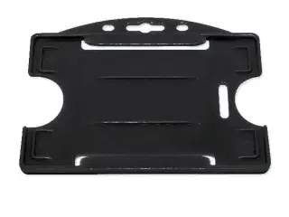 Bæreetui sort plast til 1 kort