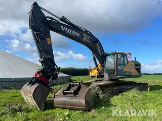 Gravemaskine Volvo EC250E med 3D gravesystem