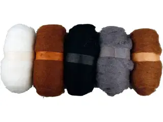 Kartet Uld, natur, 5x100 g/ 1 pk.