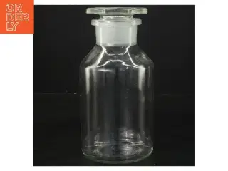 Glasflaske med låg (str. 18 cm)
