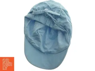 Babycap i blå bomuld (str. 18 cm)