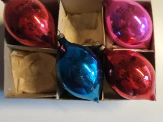 Gamle Glas julekugler dråber