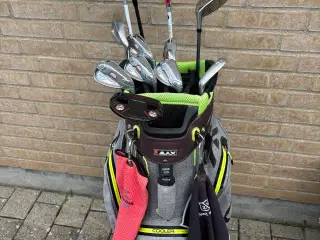 Golf sæt, Dame med 12 jern / køller og bag 