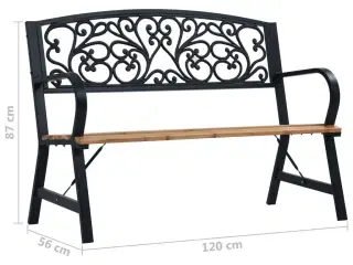Havebænk 120 cm træ