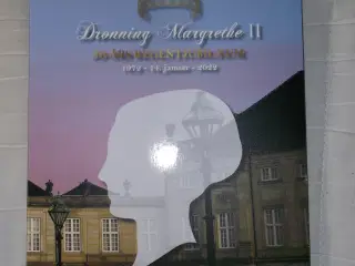 Samle mønter -  Dronning Margrethe II 50 års Regen
