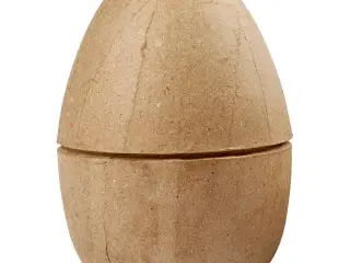 Håndlavet to-delt æg i papmaché - 12 cm høj