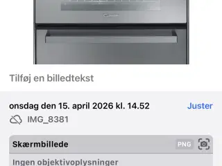 Kombineret opvaskemaskine og ovn rustfri