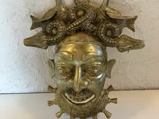 Afrikansk bronze maske