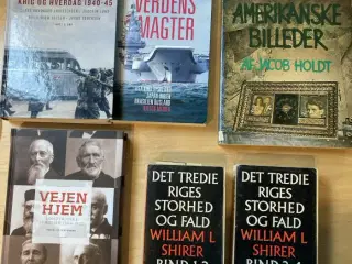 Forskellige bøger om historie – se pris på hver un