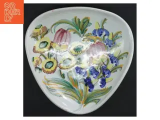 Håndmalet keramik fad (str. 17,5 x 17,5 cm)