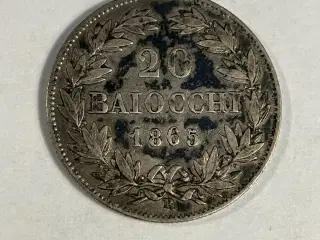 20 Baiocchi 1865 - Papal States