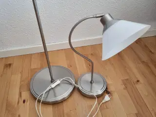 Gulvlampe og bordlampe 