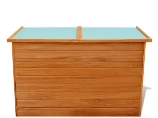 Udendørs opbevaringskasse 126x72x72 cm træ