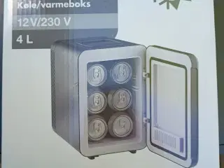 Mini køle/varmeskab 12 og 220 volt. 4 liter.