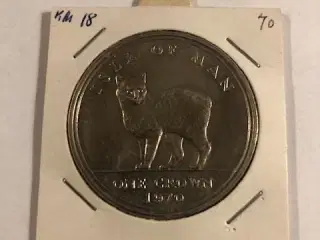 1 Crown Isle of man 1970