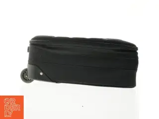 Sort kuffert med hjul (str. 48 x 35 cm)
