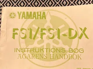Yamaha instruktionsbog 
