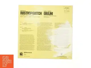 LP: Rostropovich, Giulini - Cello Concertos fra EMI