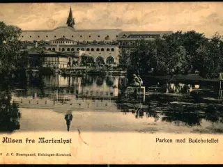 Hilsen fra Marienlyst - Parken med Badehotellet - Bjerregaard 230 - Brugt