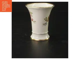 Dekorativ vase med guldkant fra KPM (str. 10x9 cm)