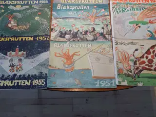 13 stk "Blæksprutten" fra 1930-1959.