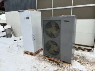 Varmepumpe Milton Luft/vand 15 kw udvendig og indvendig del