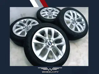 5x112 17" ET54 nav 66,6ø BMW sommersæt inkl.TPMS (