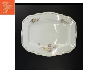 Porcelænsfad fra Bavaria med blomsterdekoration fra Bavaria (str. 45 x 30 cm)