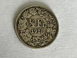 1/2 Franc Switzerland 1928