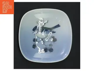 Lille porcelænsskål med fuglemotiv fra Royal Copenhagen (str. 10,5 cm)