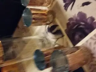 Kande med flotte glas