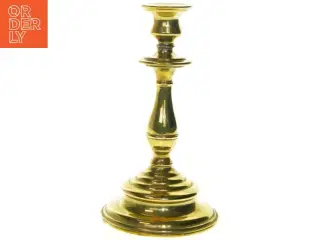 Messinglysestage (str. 21 cm lang, 12 cm i diameter)