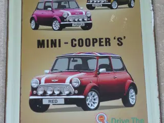 Metalskilt Mini Coopers