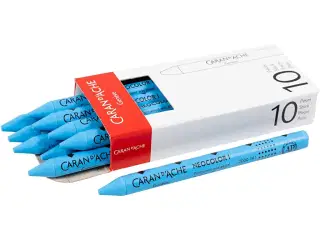 CARAN D’ACHE Neocolor I, L: 10 cm, tykkelse 8,5 mm, light blue (161), 10stk./ 1 pk.
