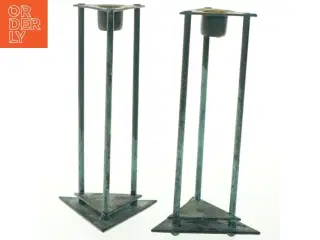 Metallysestager i trekantet design (str. 20x10 cm)
