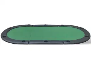 10 pers. pokerbord bordplade foldbar grøn