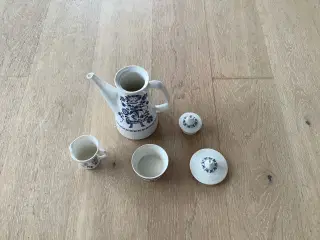 Kande/sukkerskål og kande, Turi Design Håndmalet