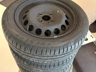 Dunlop 165/65r15 fælge med dæk 6mm fra 2017 