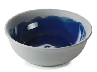 9 stk. Skål indigo blå 170 mm No.W (Udstillingsmodel)