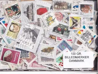 Danmark 100 g. Billedmærker Enkeltklip - Ny varer hjemkommet 31 - 10 - 2024 - Flot Parti !!