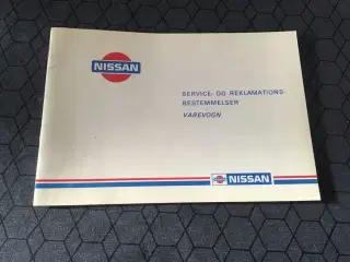 Nissan servicehæfte fra 80 erne