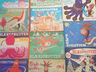 11 stk "Blæksprutten fra 1961-1975.