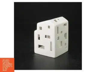 Hvid porcelæns lysestage fra K&#228;hler (str. 10 x 7 cm)